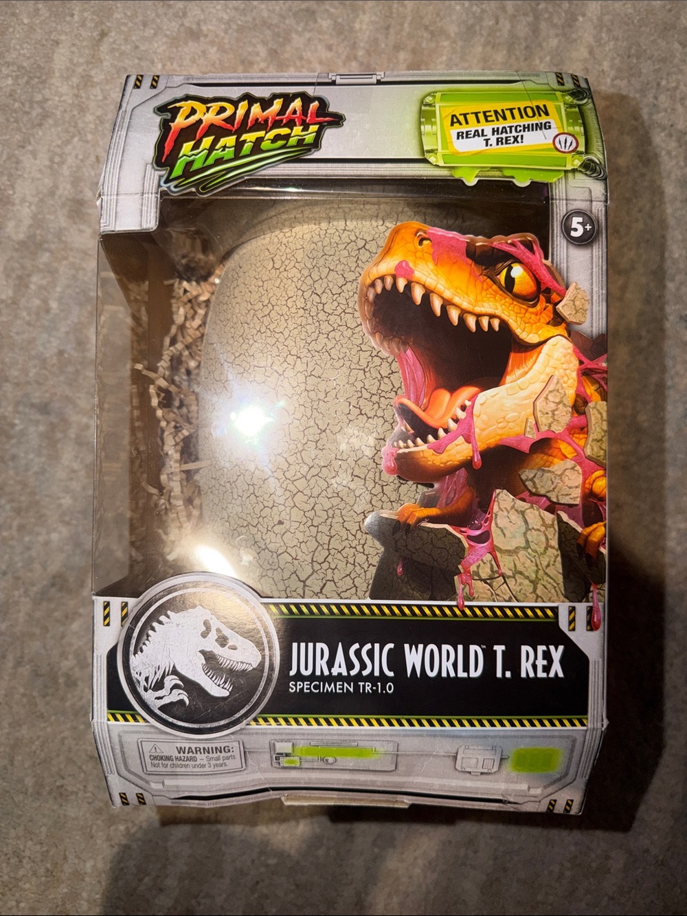 Jurassic World Primal Hatch T-Rex, Interactive Dinosaur Toy